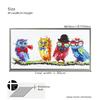 Cute Owl Wall 49cm X Feng Oil Art Year of the Rooster Art, 95cm, Framed, Stylish, Landscape, Shui, Painting, Panel, Owl,