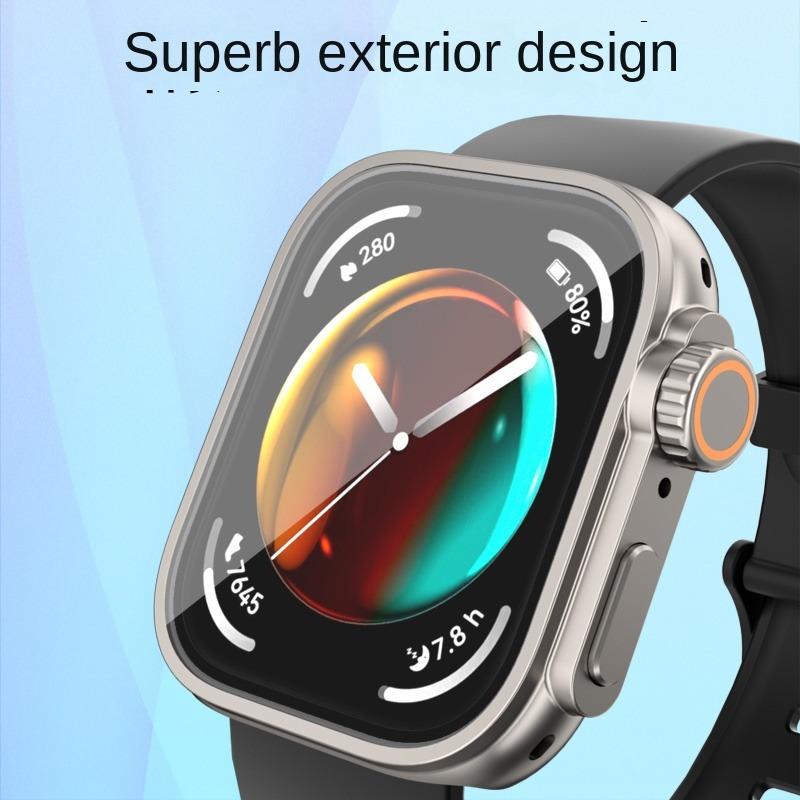 Plně ochranné pouzdro pro Huawei Watch Fit 3 Ochranné pouzdro na displej pro Huawei Fit3 Kryt PC Skořepina+tvrzené sklo Změnit na Ultra