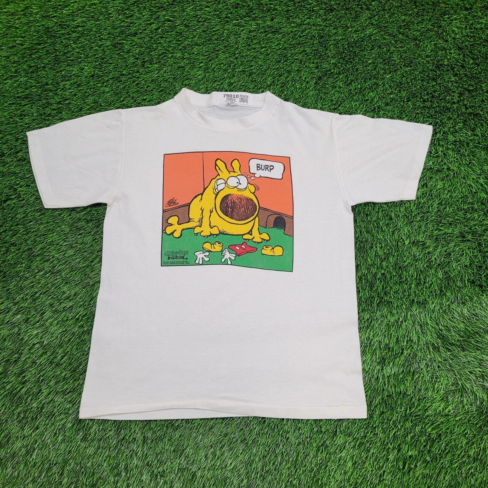 

Vintage 1986 Mother Goose Grimm Shirt M 20x25 Dog Mickey USA L