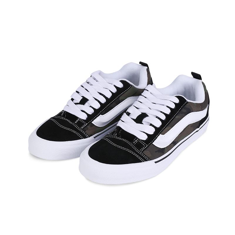 Vans Knu-Skool Camo Black White Men Sneakers True-White VN0009QCBMX
