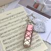Ins Same Metal Rust Steel Mesh Pocket Lace Diy Bag Pendant Ins Explosive Silver Keychain