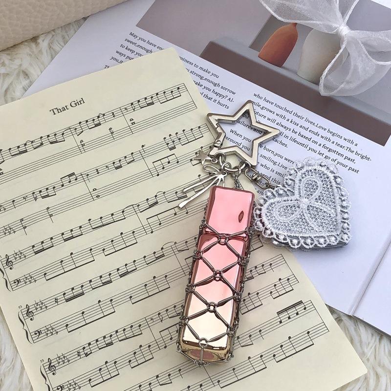 

Ins Тот же Металл Ржавчина Стальная Сетка Карман Кружево Diy Сумка Подвеска Ins Взрывной Серебряный Брелок Zinc alloy 12cm