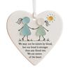 Sea Glass Art Friendship Ornament Handmade Sea Glass Christmas Tree Ornament TRUE Friends Are
