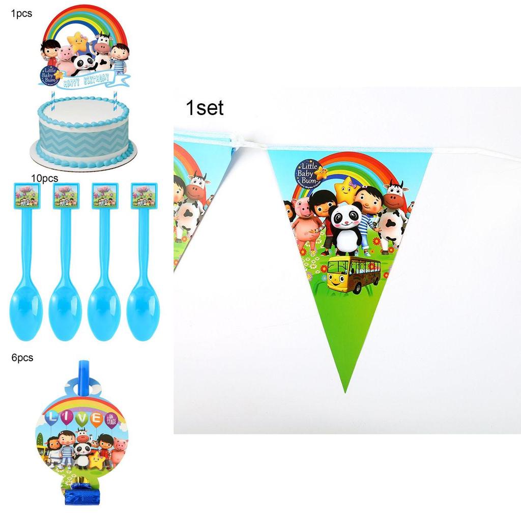 Little Baby Bum Theme Birthday Party Supplies With Festive Tableware And Decor