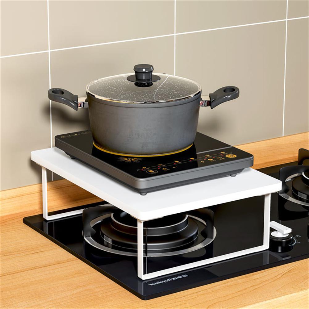 Space Saving Microwave Oven Rack Kitchen Stand with Non Slip Feet 30x40cm