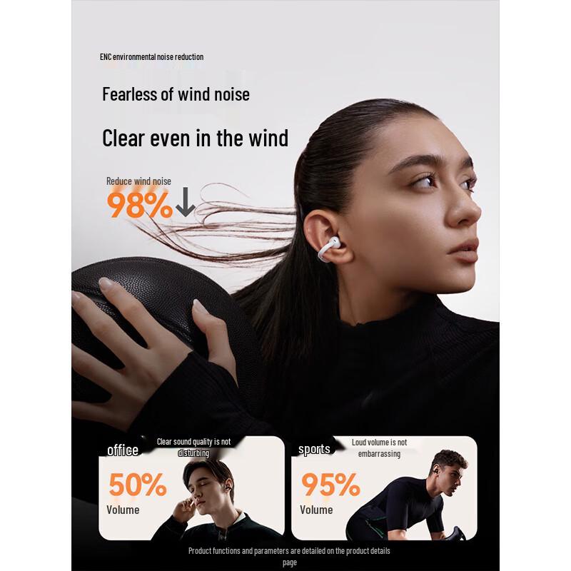 Sanag S7S AI Bone Conduction Ear Clip Headphones