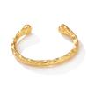 Still simple and personalized new double-layer staggered metal jewelry European and American open stainless steel bracelet female gold