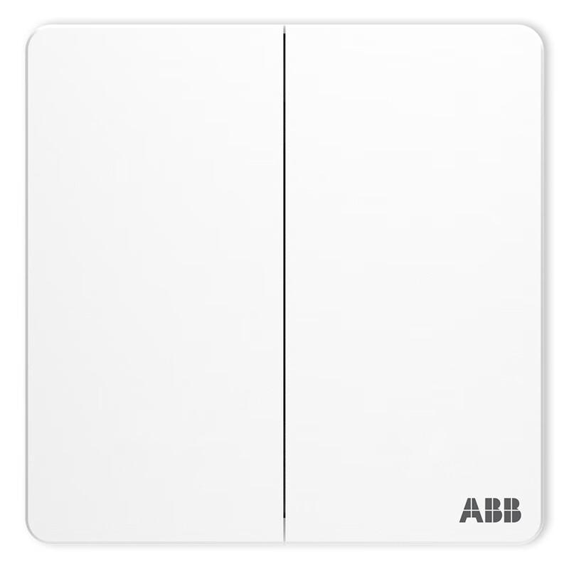 ABB Junchi Series 2-Gang Single Control Switch Panel