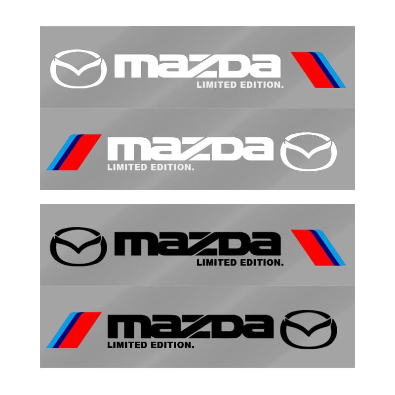 2pcs Car 3D Stickers Auto Side Body Sports Sticker Decals Car Accessories For Mazda 3 5 6 323 626 CX-3 CX-4 CX-5 CX-7 CX-9 Axela 6 RX8 7 MX3