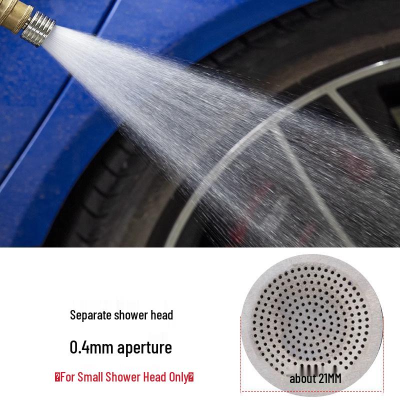 1/4 Quick Connect High Pressure Car Wash Gun - Stainless Steel Shower Head & Soft Nozzle for Watering, Vegetable Washing & Wheel Cleaning