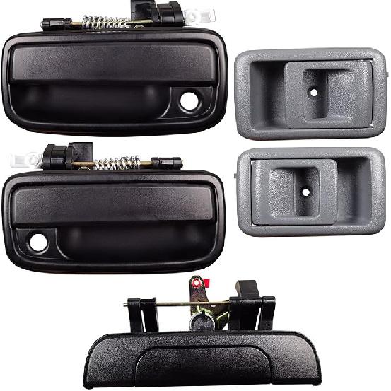 Exterior Door Handle & Interior Door Handle Set Compatible With 1995-2000 Toyota Tacoma,Replaces# 69220-35020, 69210-35020,6909035010