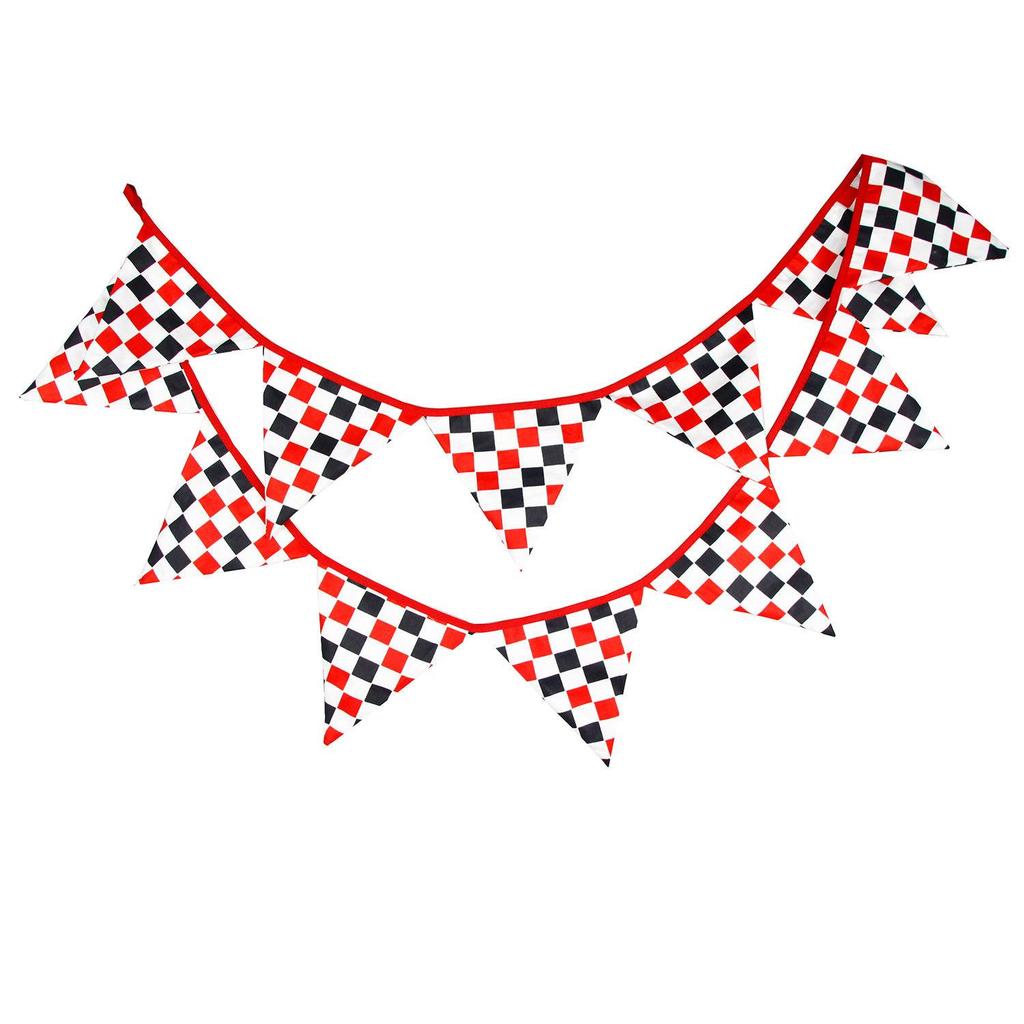 Multicolor Checkered Racing Flag Banner for Home Decoration