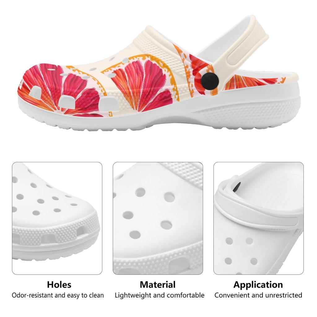 Allover Print EVA Printed Clogs for Women Men Ventilated Breathable Slip On Casual Shoes Soft Summer Sandals Casual Daily Wear