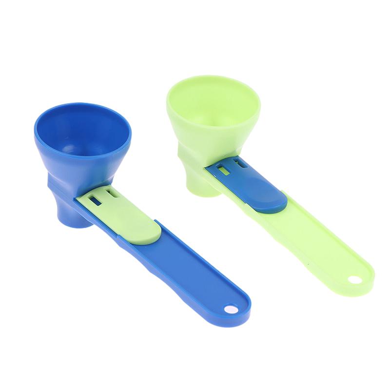 Coffee Scoop Funnel Measuring Spoon With Longer Handle Powder Scoop Reusable Sliding Design Coffee Spoon Kitchen Gadgets