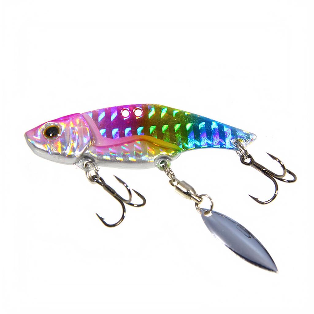 Rotating Fishing with Grooved Treble Hook for and Topmouth Culter, Artificial