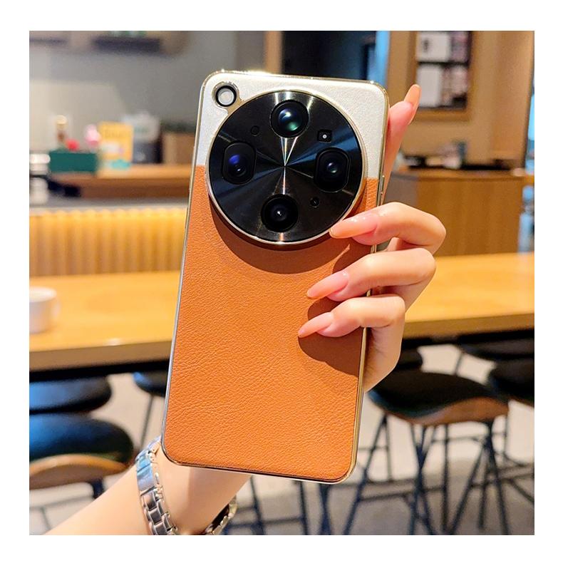 

For OPPO Find X9 Ultra Case Luxury PU Leather Skin Plating Protective Back Cover Case For Find X9s Pro Phone Shell Artificial leather&OPPO Find X9s Pro