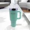 STEEL THERMAL MUG 1200ml WITH HANDLE AND STRAW KM-2175