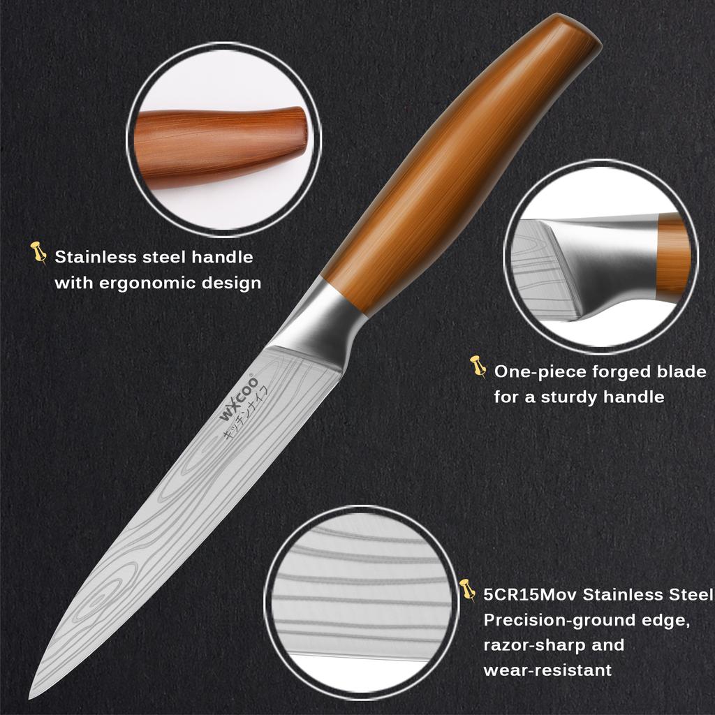 Japanese Style Kitchen Knife Stainless Steel Kitchen Fruit Paring Knife Perfect for Househould Fruit Peeler Cutter Slicer Knife
