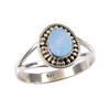 Natural Australian Opal Gemstone 925 Solid Sterling Silver Ring Size 8.5 W5z66