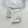 French Luxury Teardrop Mesh Earrings: S925 Silver Needle, Little Fragrant Style, Glossy Diamond Pattern.