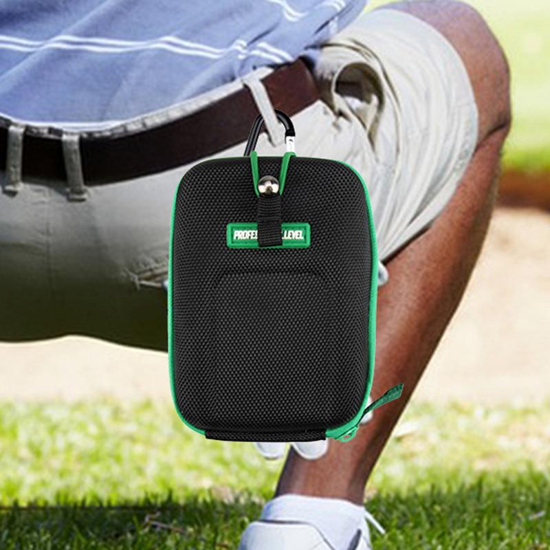 Golf Entfernungsmesser Tragetasche Entfernungsmesser Hülle Eva Tasche mit Karabiner Gürtelclip Wasserdichte Entfernungsmesser Aufbewahrungsbox für Entfernungsmesser