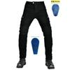 Mens Kevlar Motorcycle Riding Pants With Silicone Armor Protection Tactical Outdoor Motorbike Trousers