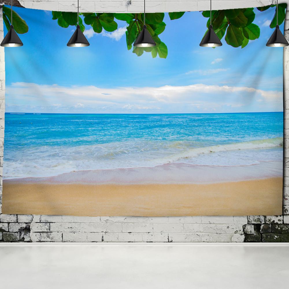 Sea Turtle Window Landscape Tapestry Wall Hanging Bohemian Psychedelic Mystery Imitation Window Home Art Decor