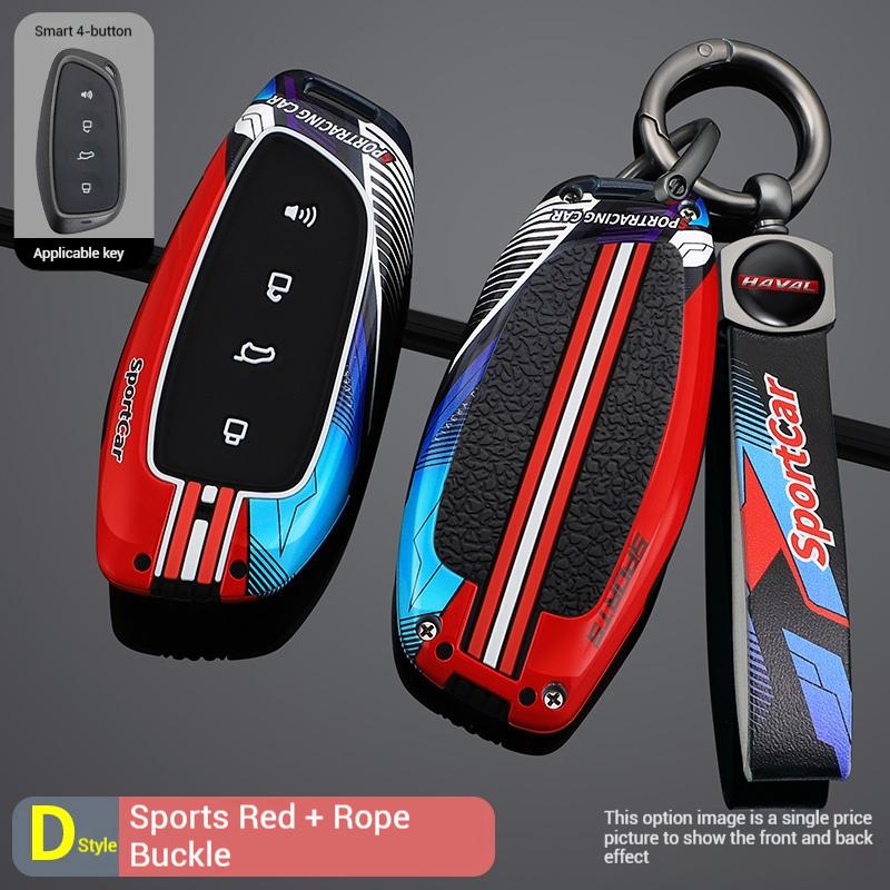 Zinc Alloy Car Key Case Cover For Great Wall Haval H3 H6 H9 H-Dog Owl Dragon Max Protection Key Shell Car Accessorries