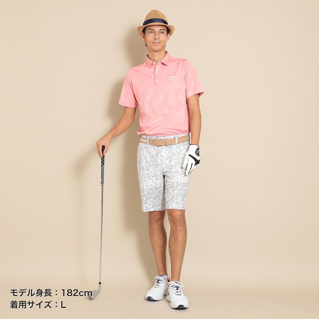 Shorts Absorbent Quick Golf C24127106 [Callaway] Men's (Art Print/Sweat Drying) / / 1030_White