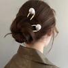 Pearl Hairpins Korean U-shaped Metal Shell Hair Clip Pins Women Girls Hair Sticks Bun Maker Hair Styling Accessories Gifts