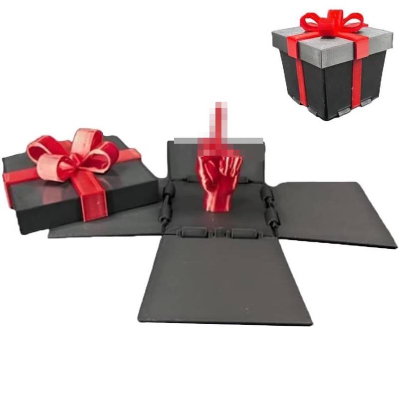 Unique And Creative Middle Finger In A Box Decorative Gift For Christmas Celebrations