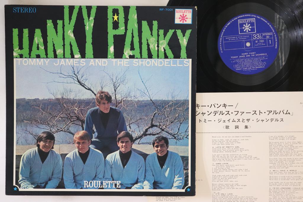 LP Record TOMMY JAMES & THE SHONDELLS - Hanky Panky RF7001 Roulette 1966 Japan Rock Used