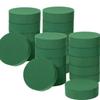 1/5pcGreen Floral Foam 10x4cm Round Floral Foam Brick Multi-purpose Dry Floral Foam Blocks Flower Mud DIY Flower Arrangement Kit