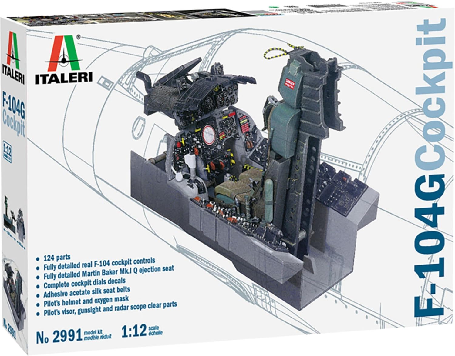 

PLATZ Italeri Звездный Истребитель Кабина Пластиковая Модель IT2991 1/12 F-104G (Самолет)