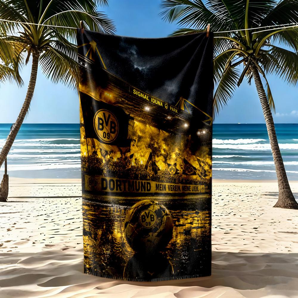 Borussia Dortmund Beach Towel Soft Durable Quickdry Comfortable Lightweight Suitable For Sports Travel Swimming Yoga Bathroom Beach And Pool