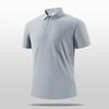 Herren Uni-Farbe Polohemd mit Knopfleiste, Slim Fit Texturiertes Lässiges Golfhemd, Atmungsaktives Sommer Business & Streetwear Oberteil