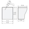 Protective Cover for Socket 75X85 Black