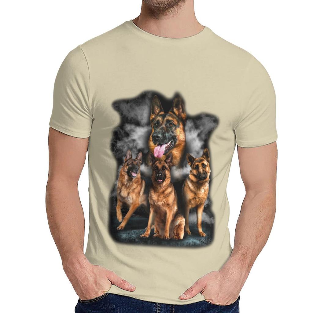 Unisex T Shirt German Shepherd Dog Quality Cotton Fashion Round Collargraphic Print T Shirt