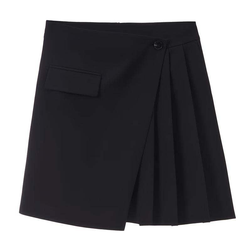 LANCY Designed A-Line High-Waist Mini Skirt S
