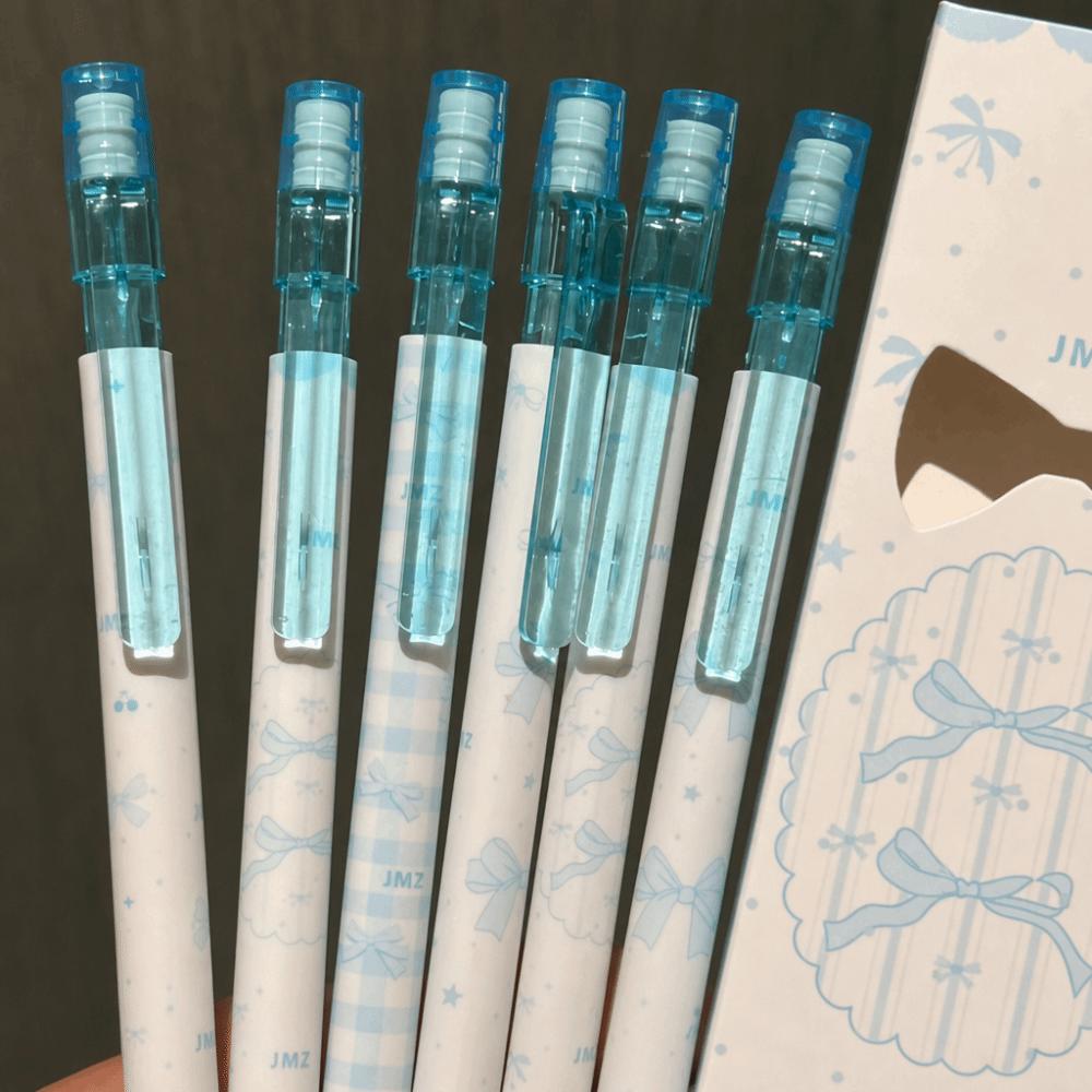 4PCS/Set Bow Series 2B Pencils with Eraser Top Writing Pencils Kawaii Automatic Pencils Gift