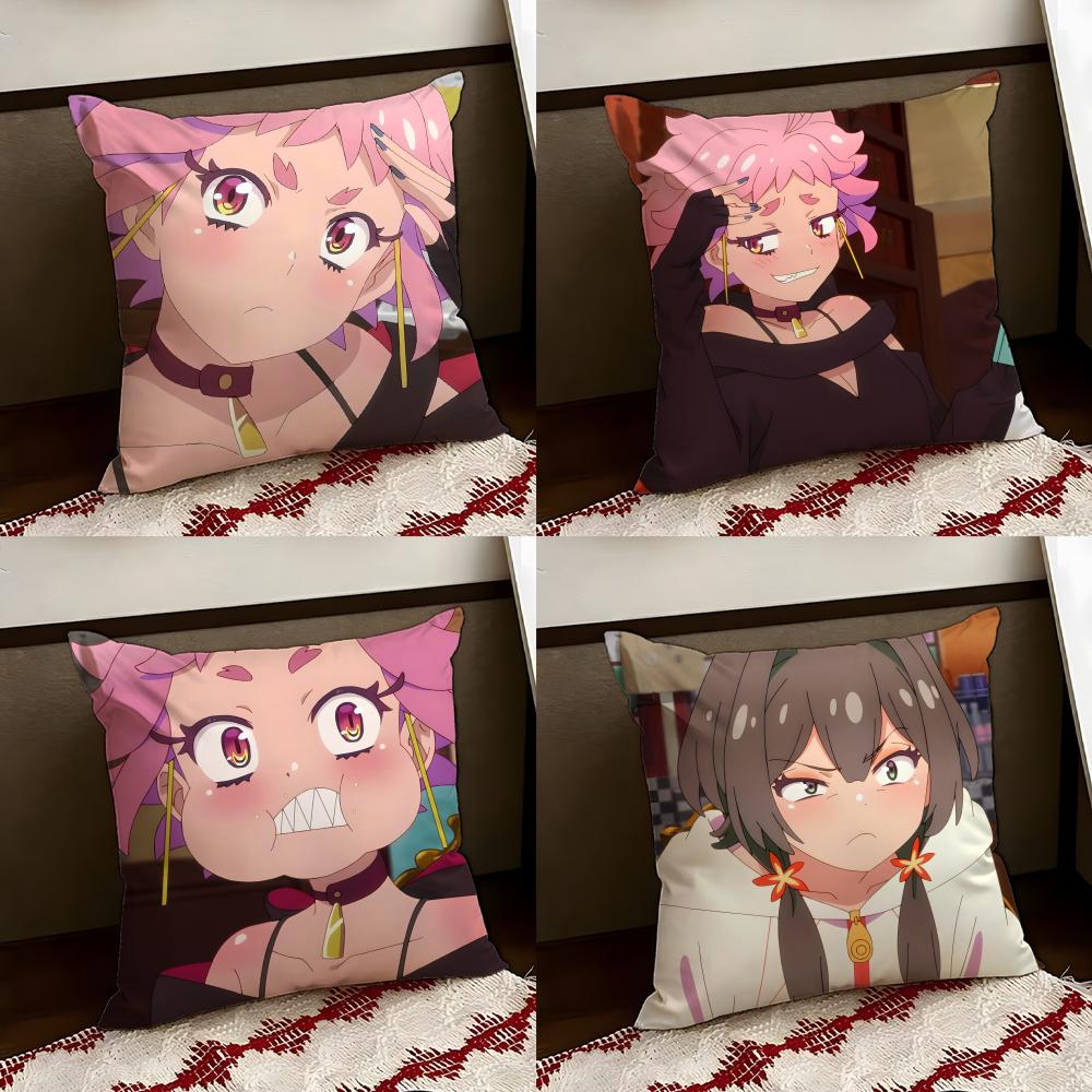 MMayonaka animePunch Cushion Cover Reversible Soft Durable Pillow Cover Home Car MultiScene Use for Daily Comfort