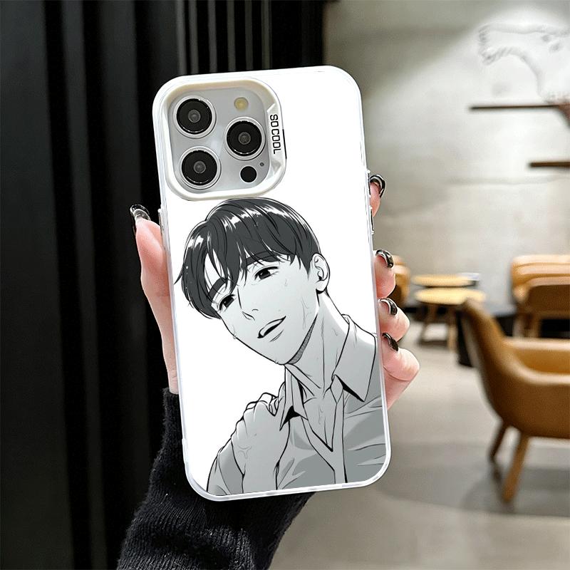 

B-J A-Alex Anime Soft Phone Case for iPhone 15 16 17 Pro Max 17Air 16E 14 Plus 13 12 Mini Shockproof Cover Back Shell iPhone 16 Pro