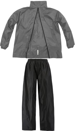 Koshin Rubber B-1200 Backpack-Compatible Rain Suit, Gray, Size L