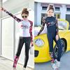 2 Pcs/set Women Swimsuit Parent-child Sunscreen Long-sleeve Quick-drying Top + Swimming Trunk