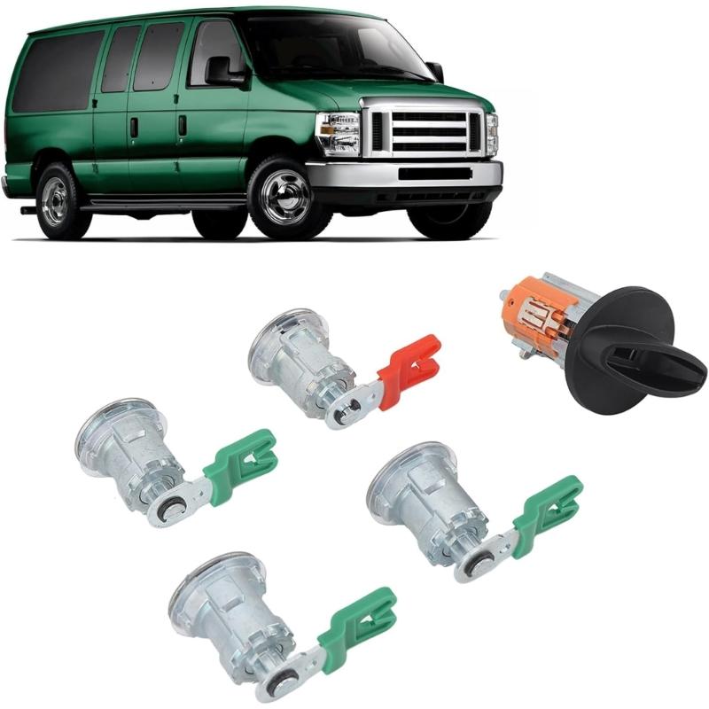 Convenient Key Set Convenient Lock Key Set 703369 DL5886 Ignition Lock Door Lock set Vehicle Spare Part for E150 E250