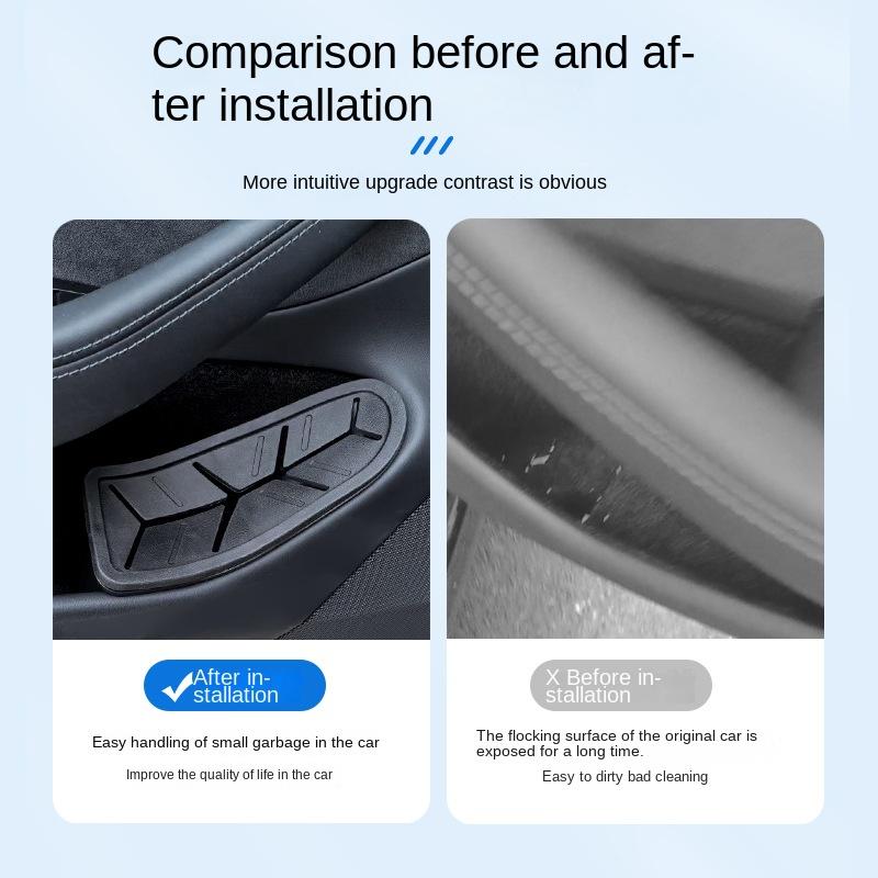 Door Trash Can for Tesla Model 3 Highland Umbrella Storage Clean Travel debris Organizer Car Accessories New Model3 2025-2025