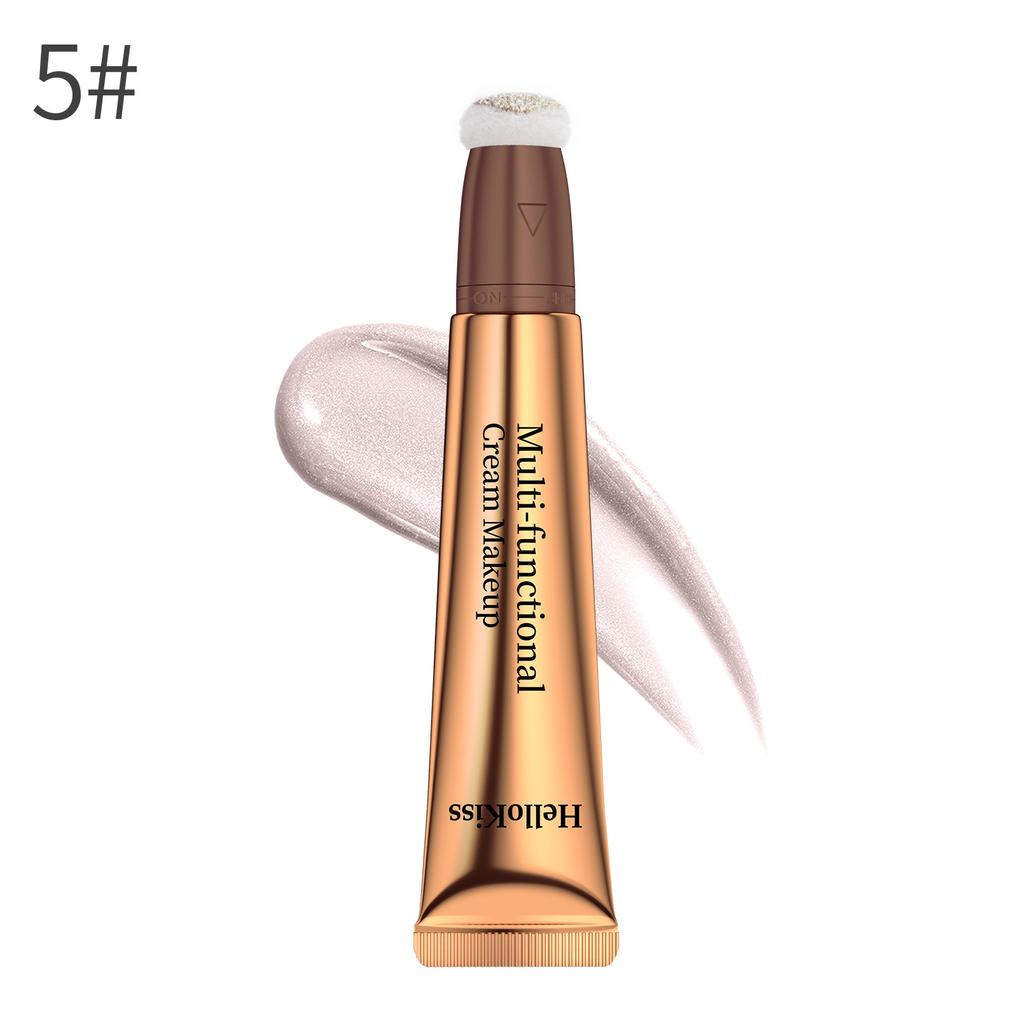 Blush High-gloss Grooming Multi-functional Makeup Pen, Pearlescent Fine Glitter Brightening Facial Grooming Cream