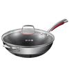 34cm 316L Stainless Steel Honeycomb Non-stick Wok