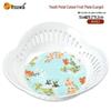 Wuhe Food-Grade Melamine Floral Fruit Plate