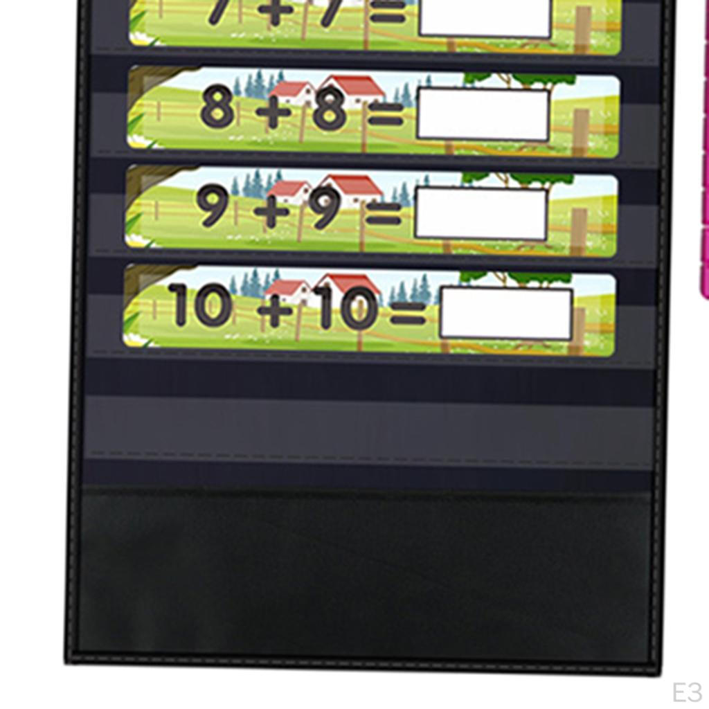 Addition Pocket Educational Posters Mathematics Charts Preschool Learning Material